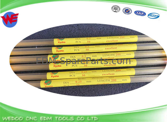 อิเล็กตรอด EDM ทองแดง / ทองแดงท่อ 0.2 X 200mm 0.25 * 200mm 0.1mm 0.15mm 0.19mm 0.18