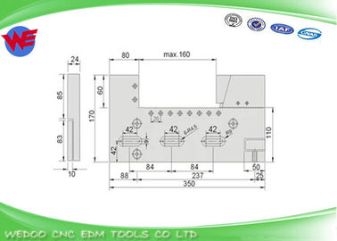 SV280-100mm 120MM SV280-150mm จิกฮอลเดอร์คลัมป์ ติดตั้งสาย EDM CNC เหล็ก Vise